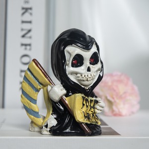 Transfronterizo explosivo Halloween Reaper muerte estatua fantasma jardín decoración artes y artesanías decoración de resina - Product Image 1