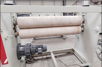 Ligne de production de panneaux muraux 3d pvc uv artificiel imitation marbre d'occasion feuilles machine d'extrusion