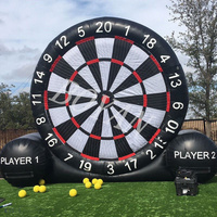 Cible gonflable de football de 3.5m de haut, jeu de fléchettes gonflables de Football gonflable