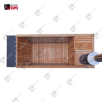 Vapasauna Fabricant Direct Sauna Extérieur en Acier Inoxydable et Bois Massif pour 2 Personnes, Bain de Vapeur à Tube de Chaleur, Chauffage Rapide, Vente en Gros