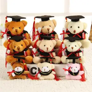 Graduatie Teddybeer Knuffels Zacht Knuffel Dier Valentine 'S Day Kerstcadeau Teddybeer Knuffel Dokter Hoed Beer Pop