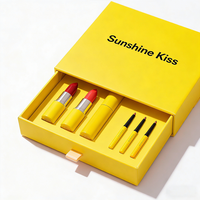 Boîte à tiroir coulissant personnalisée avec insert sur mesure, emballage de luxe pour ensemble de rouges à lèvres, carton rigide pour marques de beauté