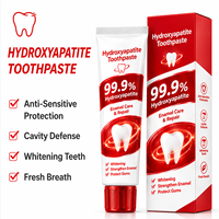 Dentifrice Personnalisé Hydroxyapatite Bicarbonate de Soude Probiotiques Blanchissant Marque Privée OEM Saveur Menthe Émail Haleine Fraîche