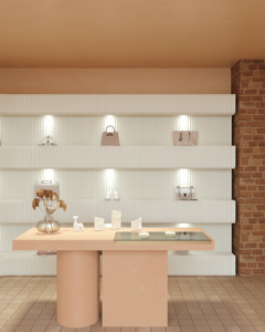 Soporte de exhibición alto de papel Kraft Ihpaper con partición de pared Plegable ligera Pantalla de pared divisoria para tiendas y cabina de exposición - Product Image 4