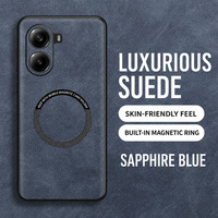 Funda de Cuero PU de Lujo para Xiaomi POCO X7 Pro, Protector de TPU Premium Agradable al Tacto, Carga Inalámbrica Magnética, Nueva