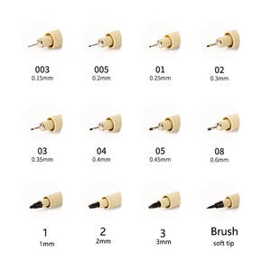 Juego de Rotuladores de 5/7/9/12 Piezas, Rotuladores de Pigmento para <span class=keywords><strong>Manga</strong></span>, Dibujo Artístico, Bocetos, Rotuladores Impermeables - Product Image 6