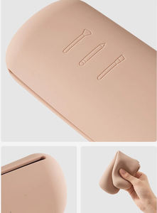 Custom Logo Soft Silicone <b>Makeup</b> <b>Brush</b> Travel <b>Case</b> Custom Travel Cosmetic <b>Brush</b> Holder Washable <b>Makeup</b> Tool Organizer for Travel - Product Image 6