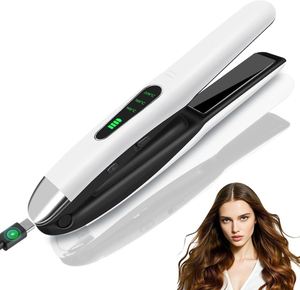 Plancha de Pelo Profesional 2 en 1 con Pantalla LCD, Placas de Cerámica Eléctricas para Uso Doméstico con Tecnología de Iones Negativos - Product Image 1