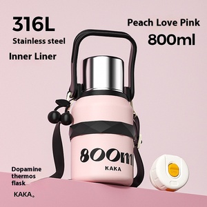 Taza <span class=keywords><strong>de</strong></span> <span class=keywords><strong>agua</strong></span> <span class=keywords><strong>de</strong></span> acero inoxidable 316 <span class=keywords><strong>de</strong></span> gran capacidad, pantalla inteligente <span class=keywords><strong>de</strong></span> temperatura, termo moderno para viajes, generación personalizada - Product Image 2
