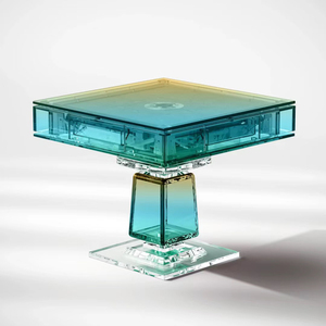 <span class=keywords><strong>Table</strong></span> de <span class=keywords><strong>Mahjong</strong></span> Automatique en Acrylique Multifonctionnelle de Luxe de Style Moderne pour Club Salle de Jeu ou Divertissement en Famille - Product Image 5