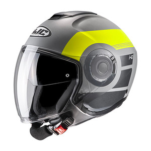 Casco Moto Jet HJC Giallo Grigio Taglia S in Policarbonato - Product Image 1