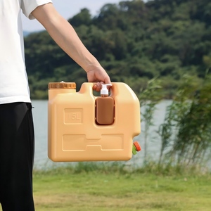 Conteneur d'eau de camping de 15 L, conteneur de stockage d'eau, bidon de stockage avec robinet pour barbecue, <span class=keywords><strong>randonnée</strong></span>, <span class=keywords><strong>randonnée</strong></span> pédestre, lavage de <span class=keywords><strong>vaisselle</strong></span> d'urgence - Product Image 6