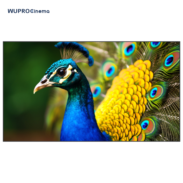 2024 New Arrival Wupro 100/120 Inch Fresnel ALR Projector Screen 3D True 8K UHD Gain 1.5 UST Fixed Frame Projector Screen