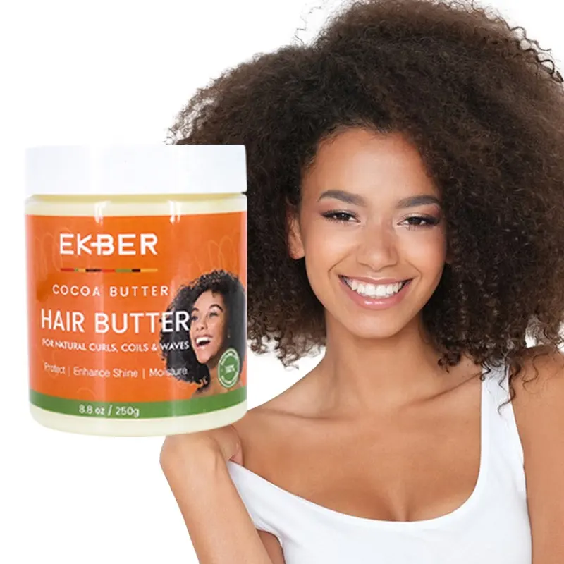 Bestseller Ekber Kokosöl Trauben kern Natürliche Haar butter creme Zur Reparatur Hydrat Arganöl Bio Haars pülung