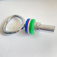 Poignée de kettlebell réglable en acier chromé robuste pour l'entraînement de force, compatible avec les disques de poids de 2 pouces