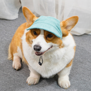 Casquette de baseball tendance pour <span class=keywords><strong>chien</strong></span> avec trous pour les oreilles, en velours côtelé, motif de Noël – Vêtement écologique de protection solaire pour animaux de compagnie en extérieur - Product Image 4