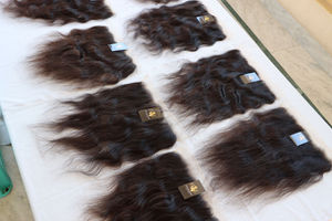 Extensiones de pelo humano indio, pelo liso de visón crudo, Frontal de encaje con mechones - Product Image 3