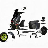 Sepeda Motor Listrik Motor 2000W Baterai Lithium Lepas Pasang Jarak Tempuh Jauh Cukup Tinggi Ketinggian Tanah untuk Perjalanan Sehari-hari Amerika Selatan