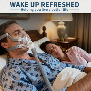 <span class=keywords><strong>Mascarilla</strong></span> <span class=keywords><strong>CPAP</strong></span> F20 de Tamaño Grande para Toda la Cara con Correas para la Cabeza, <span class=keywords><strong>Mascarilla</strong></span> <span class=keywords><strong>CPAP</strong></span> de Silicona Cómoda, Juego Completo para Cuidado en el Hogar, Dormir Mejor - Product Image 3