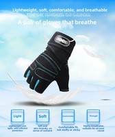 Gants de sécurité demi-doigts pour entraînement physique, respirants, antidérapants, avec protège-poignets, vente en gros, musculation, polyester, sans silicone