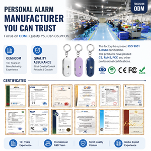 Alarme de sécurité personnelle rechargeable <span class=keywords><strong>Safesound</strong></span> 130 dB pour femmes, protection et survie, SOS d'urgence, autodéfense, porte-clés avec GPS - Product Image 6
