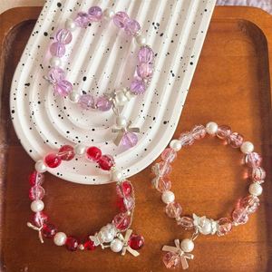 Trendy Colorful Sweet Fantasy Popcorn Cracked <b>Beads</b> <b>Bracelet</b> for Women Girls Colored 10mm Angel Crystal Butterfly Charm <b>Bracelet</b> - Product Image 3