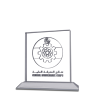 Bouclier de cristal en verre personnalisé, Plaque de récompense, trophée pour cadeau d'affaires, souvenir