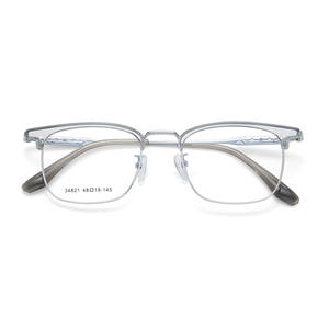 Monture de lunettes rectangulaire tendance pour homme 34821, monture complète en alliage, confortable, verres en résine d'origine Danyang - Product Image 1