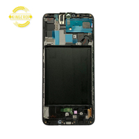Super Amoled para Samsung Galaxy A70 teléfono móvil LCD, para Galaxy A70 A705 pantalla, para Samsung A70 A7050 pantalla con piezas de Marco