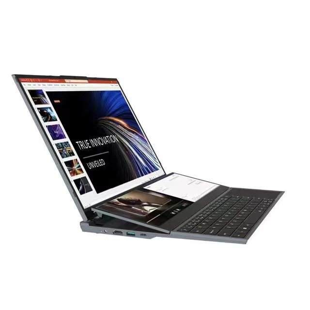 16 Inch + 14 Inch Intel I7-9750H Narrow Bezels Touch Screen Computer Business Video Editing Laptop with Backlit English Keyboard
