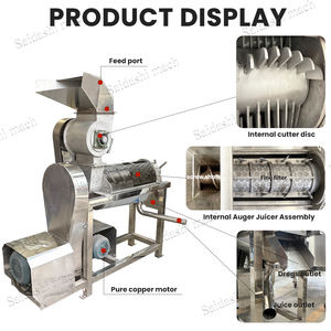 Máquina Industrial de Extração de Suco de Frutas em Espiral, Máquina Comercial de Produção de Suco de Frutas, Espremedor de Frutas a Frio - Product Image 3