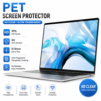 Film de protection d'écran pour ordinateur portable 13,3 pouces 16:9 HD transparent en PET, haute transparence, installation facile, compatible HP Dell Lenovo - Offre Spéciale