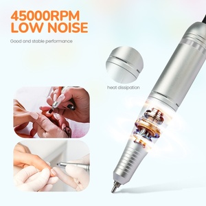 Perceuse à <span class=keywords><strong>ongles</strong></span> électrique professionnelle, polisseuse à <span class=keywords><strong>ongles</strong></span> portable rechargeable, batterie 3600mAh, faible bruit, légère, <span class=keywords><strong>en</strong></span> métal, pour salon de manucure - Product Image 3