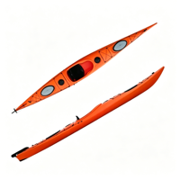 Kayak en plastique LLDPE blanc en promotion, kayak de surf durable pour les passionnés de sports nautiques