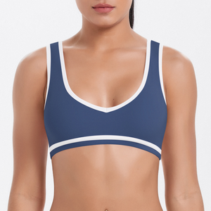 Soutien-gorge de sport color-block, dos ajouré, sexy et tendance, à séchage rapide, pour le yoga, la course à pied et le fitness - Product Image 4