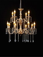 Lámpara Colgante de Cristal de Lujo Personalizada, de Hierro, para Decoración de Bodas, Escenarios, Ceremonias, Pabellones, Salones de Banquetes y Eventos