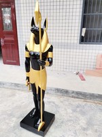Escultura Egipcia de Fibra de Vidrio, Figura de Anubis, Relieve de Faraón, Adorno de Momia, Dios Sol, Gato, Hecho a Mano, Amuleto de Bendición