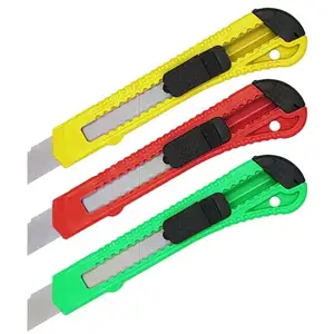 Populaire Stijl 18Mm Breedte Gerecycled Plastic Handvat SK5 Blade Goedkope Prijs Veiligheid Utility Cutter Knife Hot Koop