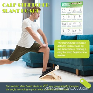 Tabla Inclinada Portátil de Madera Ajustable para Estiramiento de Pantorrillas y Soporte de Pies, Ideal para Uso en Casa, Gimnasio, Oficina y Fisioterapia al Aire Libre - Product Image 5