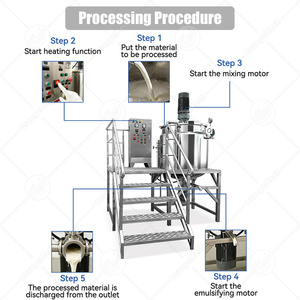 ORME China Facial Cosmetic High Shear <b>Vacuum</b> Mixer Homogenizing Emulsifying Machine to Make <b>Hair</b> Cream - Product Image 3