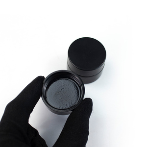 Tarro de vidrio inclinado 5G con hombro inclinado para crema, envase cosmético vacío de vidrio mate esmerilado ámbar negro - Product Image 2