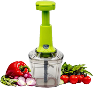 Hachoir manuel rapide à pression pour légumes, hachoir à main, essoreuse à salade - Product Image 1