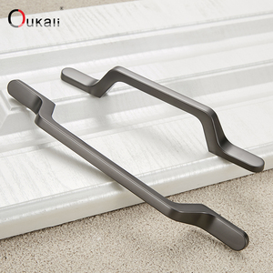 Oukali-tiradores modernos para puerta de armario, manija de 224mm, color negro mate, para cocina, armario, ventana, cajón - Product Image 4