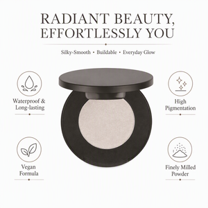 <span class=keywords><strong>Palette</strong></span> de surligneur individuelle vegan à effet scintillant, étui noir avec logo personnalisé, maquillage polarisé waterproof - Product Image 2