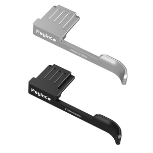 ที่จับนิ้วโป้งรองเท้าสุดฮอตสำหรับ <span class=keywords><strong>Fuji</strong></span>, ที่จับ X100V XE4 <span class=keywords><strong>XE3</strong></span> X100VI X100F กล้องที่ทำจากกระจกสีดำและสีเงิน - Product Image 1