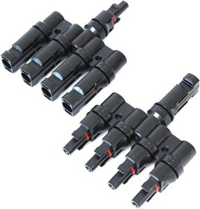 1000V Solar Panel Connectors Y <strong>Branch</strong> Solar <strong>Connector</strong> Waterproof IP67 4P Contact Resistance Current 4 to 1 MMMMF+FFFFM Set - Product Image 1