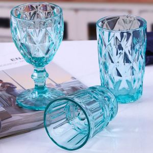 Verre à champagne, gobelet à vin vintage, verre à milkshake, verre à glace coloré, gravé et embossé - Product Image 4