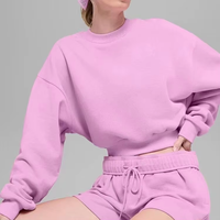 Sweat à capuche décontracté à manches longues et col rond 100 % coton respirant, taille élastique, avec short assorti – Nouvelle collection de la marque célèbre 26