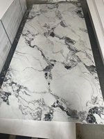 Nouveau Panneau Mural en PVC Bambou Imperméable 2025 – Échantillons de Plaques Effet Marbre 1220*2440mm pour Décoration Intérieure Salon