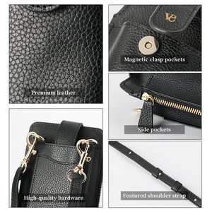 2025 New Products Recycled Stylish Lock Pouch Crossbody Shoulder Ladies Mobile <strong>Phone</strong> <strong>Bags</strong> With Leather Strap - Product Image 4